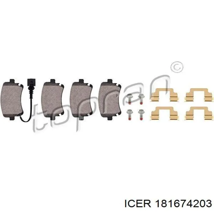 Колодки дисковые  Icer 181674203 цена, от 23.34 USD