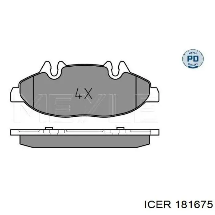 Купить 181675 Icer Колодки тормозные