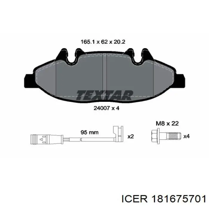 181675701 Icer Колодки передние
