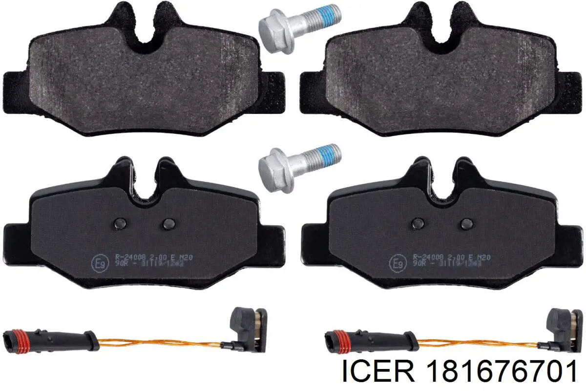 181676701 Icer Колодки тормозные дисковые комплект