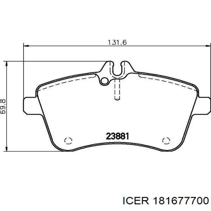 181677700 Icer Колодки передние