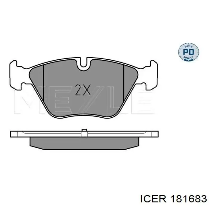 Колодки Icer 181683 цена, от 31.33 USD