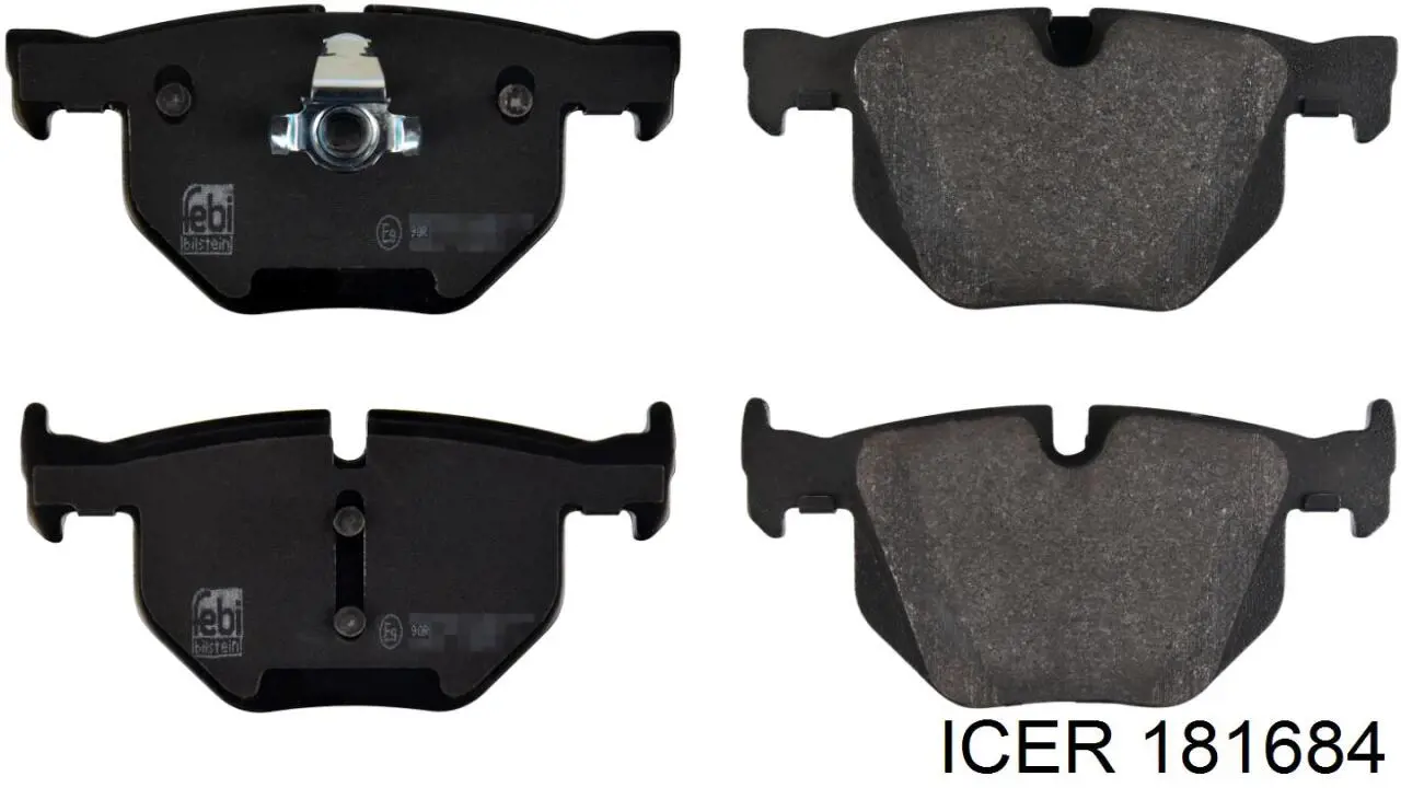Колодки дисковые  Icer 181684 цена, от 24.50 USD