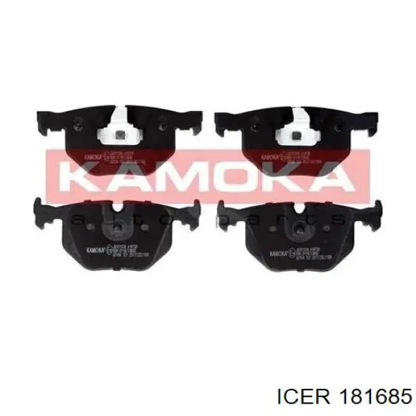 Задние тормозные колодки 181685 Icer