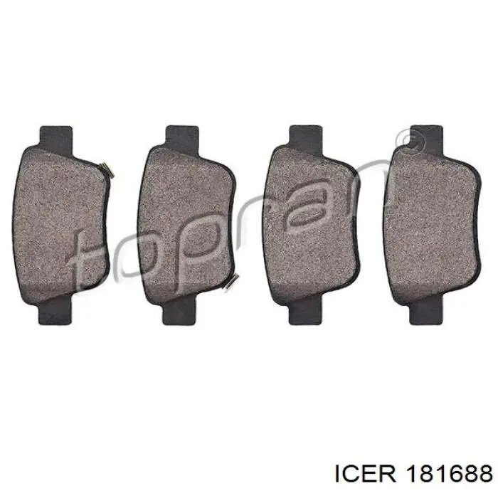 Колодки дисковые  Icer 181688 цена, от 17.58 USD