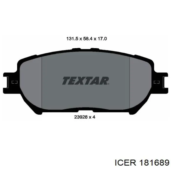 Купить 181689 Icer Колодки тормозные