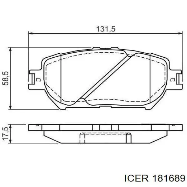 Колодки Icer 181689 цена, от 13.94 USD