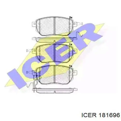 181696 Icer Колодки передние