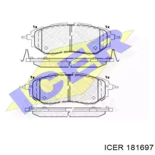 Колодки Icer 181697 цена, от 31.36 USD