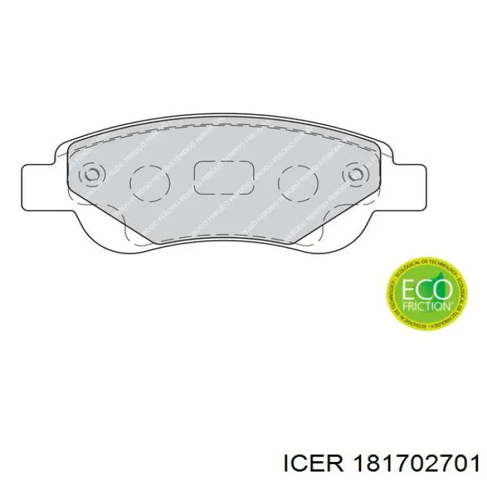181702701 Icer Колодки передние