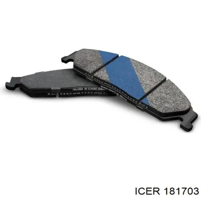 Передние тормозные колодки 181703 Icer