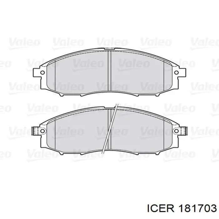 Тормозные колодки Icer 181703