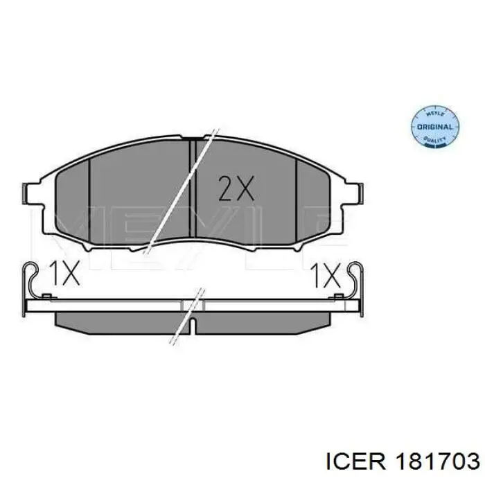 Колодки Icer 181703 цена, от 29.26 USD