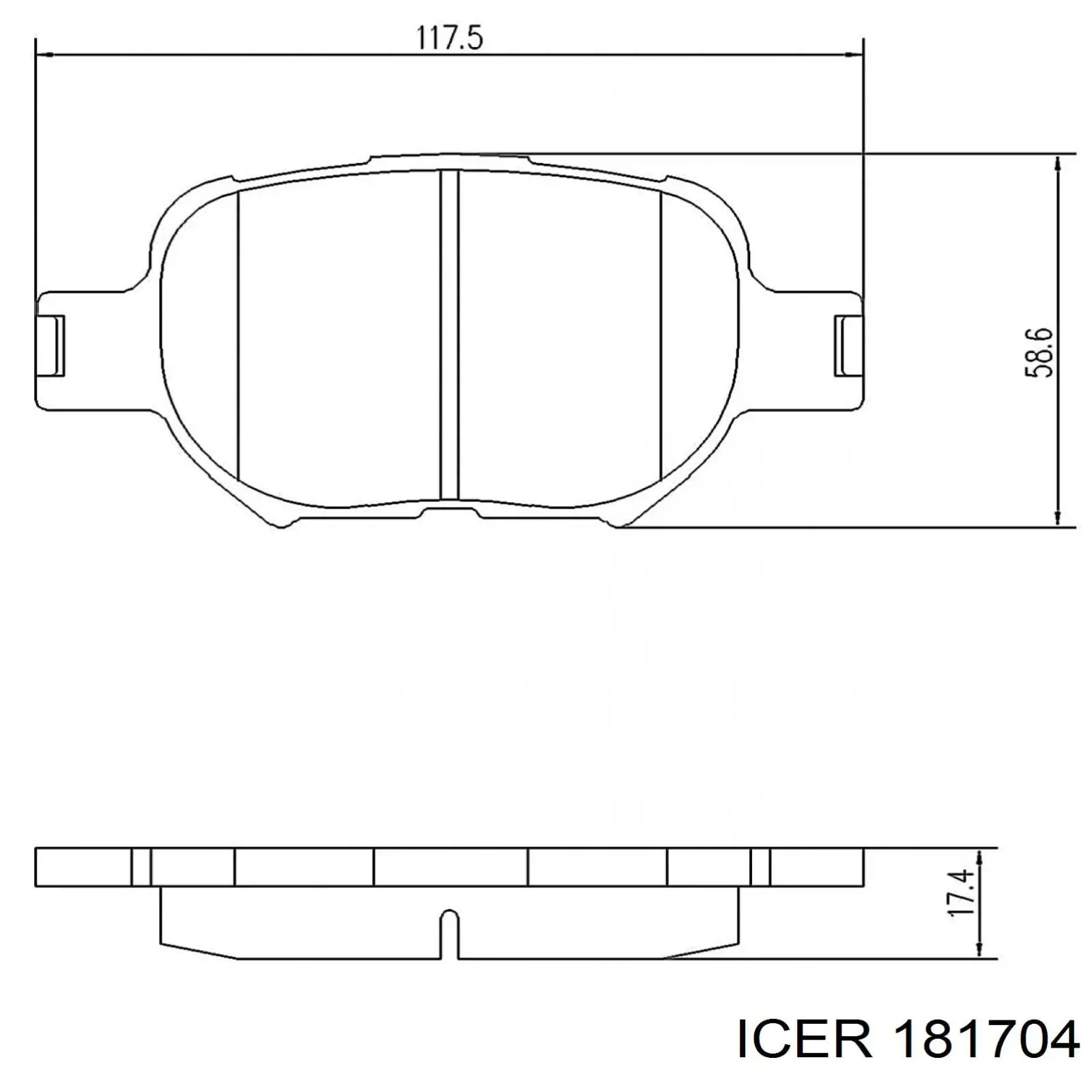 Колодки Icer 181704 цена, от 19.02 USD