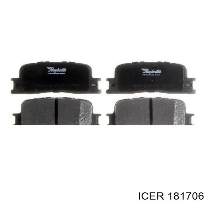 Купить 181706 Icer Колодки тормозные задние, дисковые