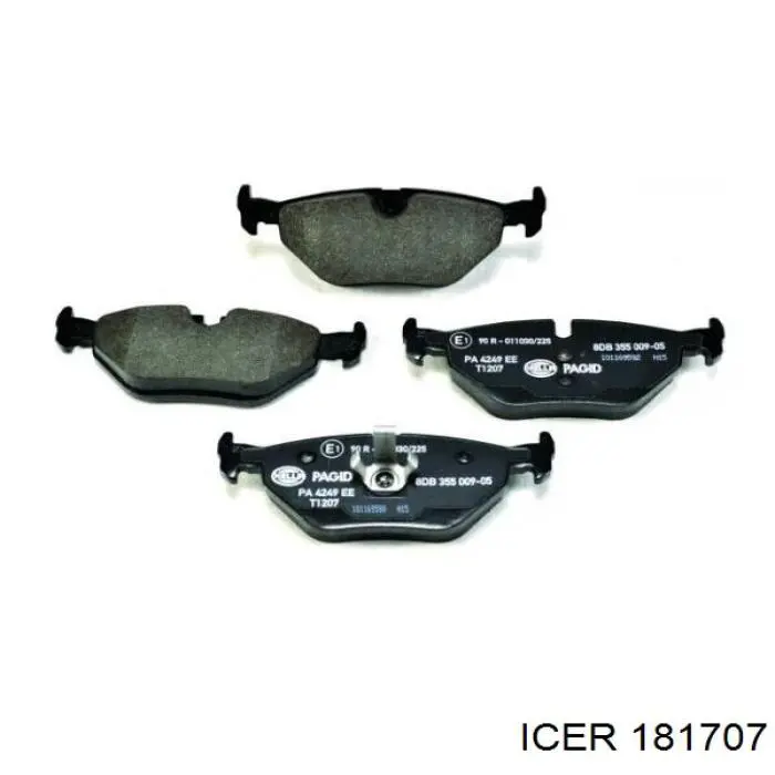 Колодки дисковые  Icer 181707 цена, от 20.65 USD