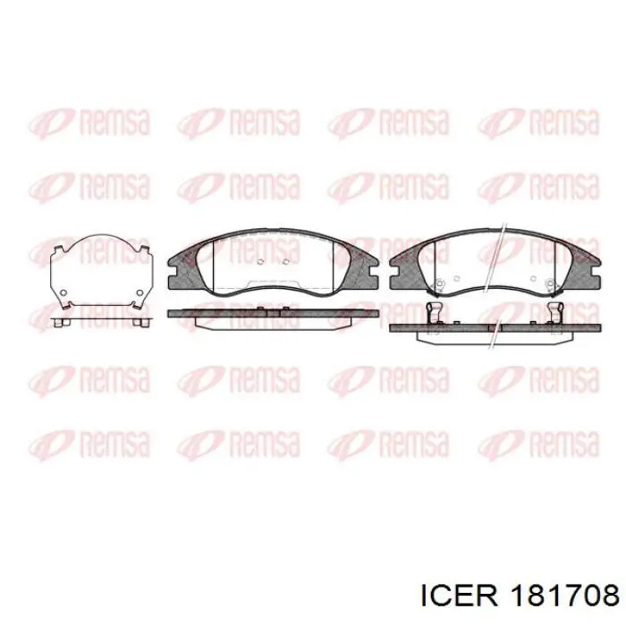 Купить 181708 Icer Колодки тормозные