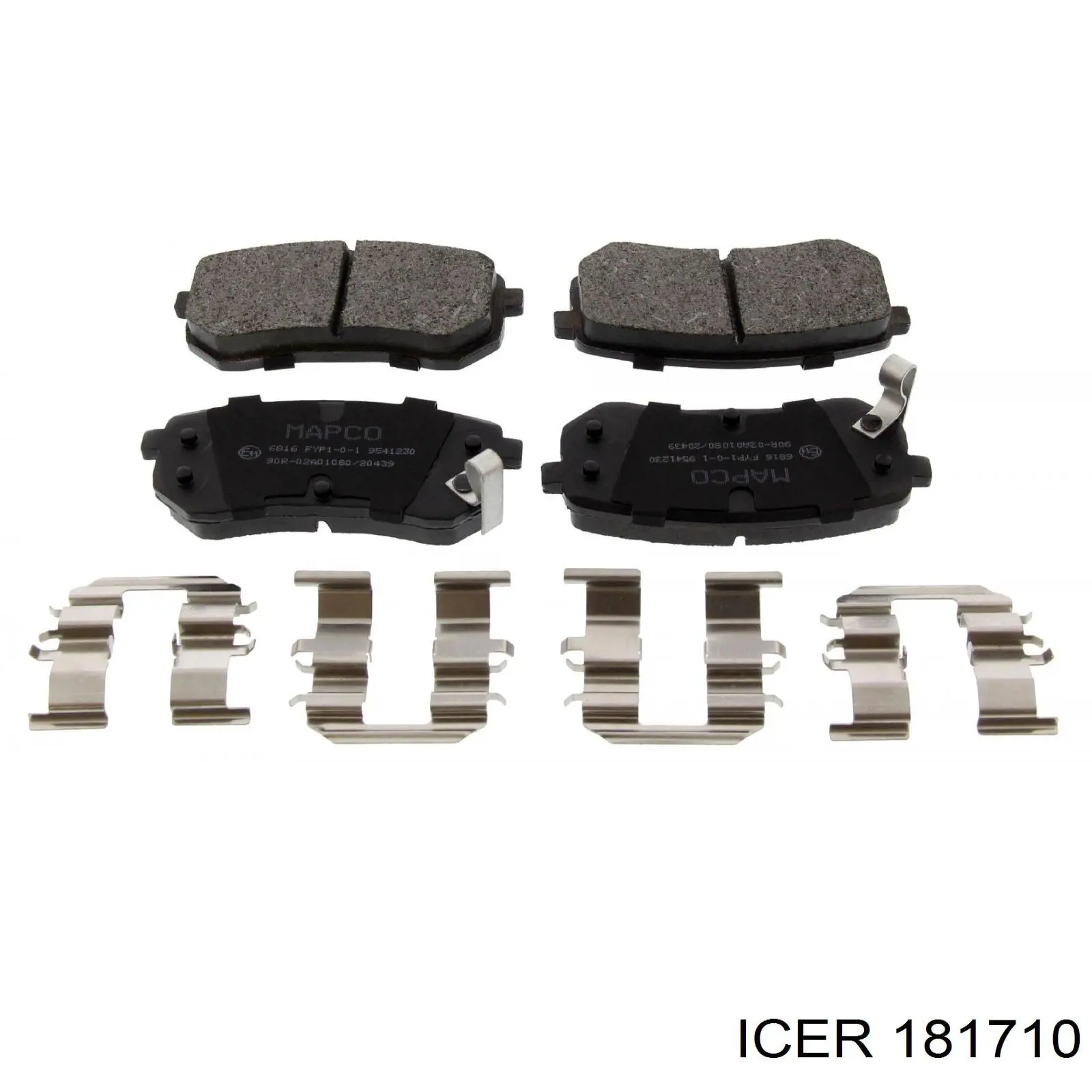 181710 Icer Колодки тормозные дисковые комплект