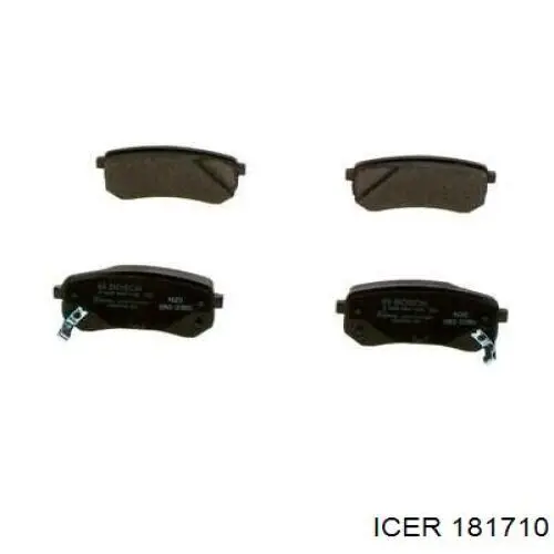 Колодки дисковые  Icer 181710 цена, от 14.94 USD