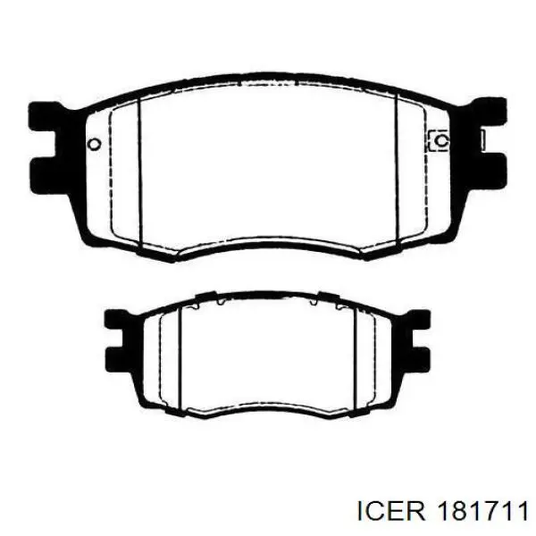 Купить 181711 Icer Колодки тормозные