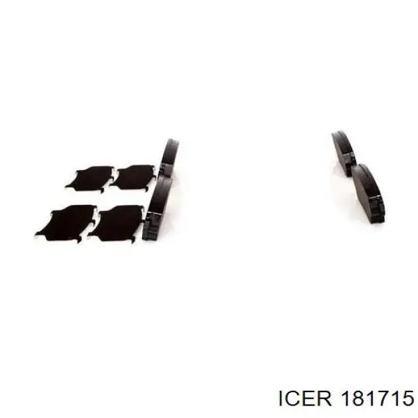 Купить 181715 Icer Колодки тормозные
