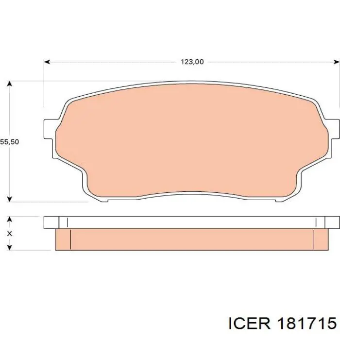 181715 Icer Колодки передние