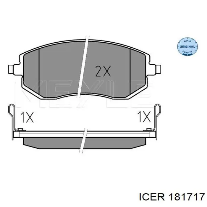 Колодки Icer 181717 цена, от 24.50 USD