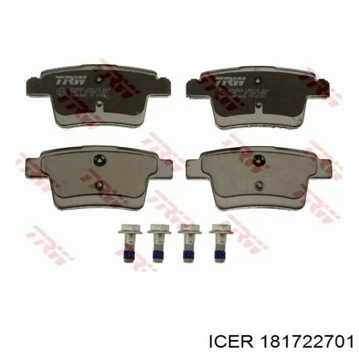 Колодки дисковые  Icer 181722701 цена, от 16.80 USD