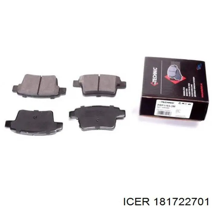 Колодки дисковые  Icer 181722701 цена, от 16.80 USD