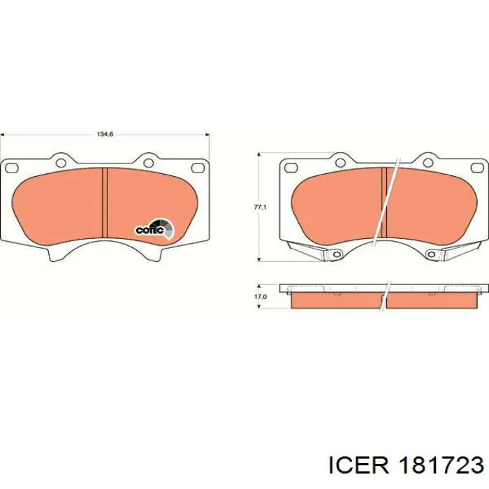 181723 Icer Колодки передние
