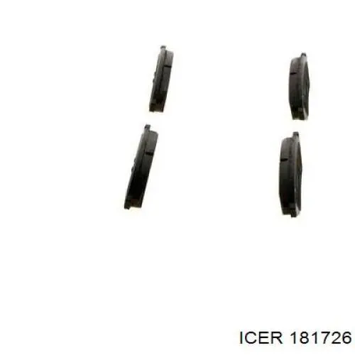 181726 Icer Колодки тормозные дисковые комплект