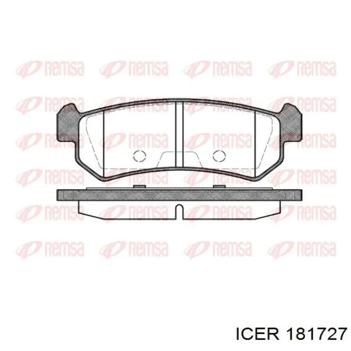 Колодки дисковые  Icer 181727 цена, от 14.71 USD