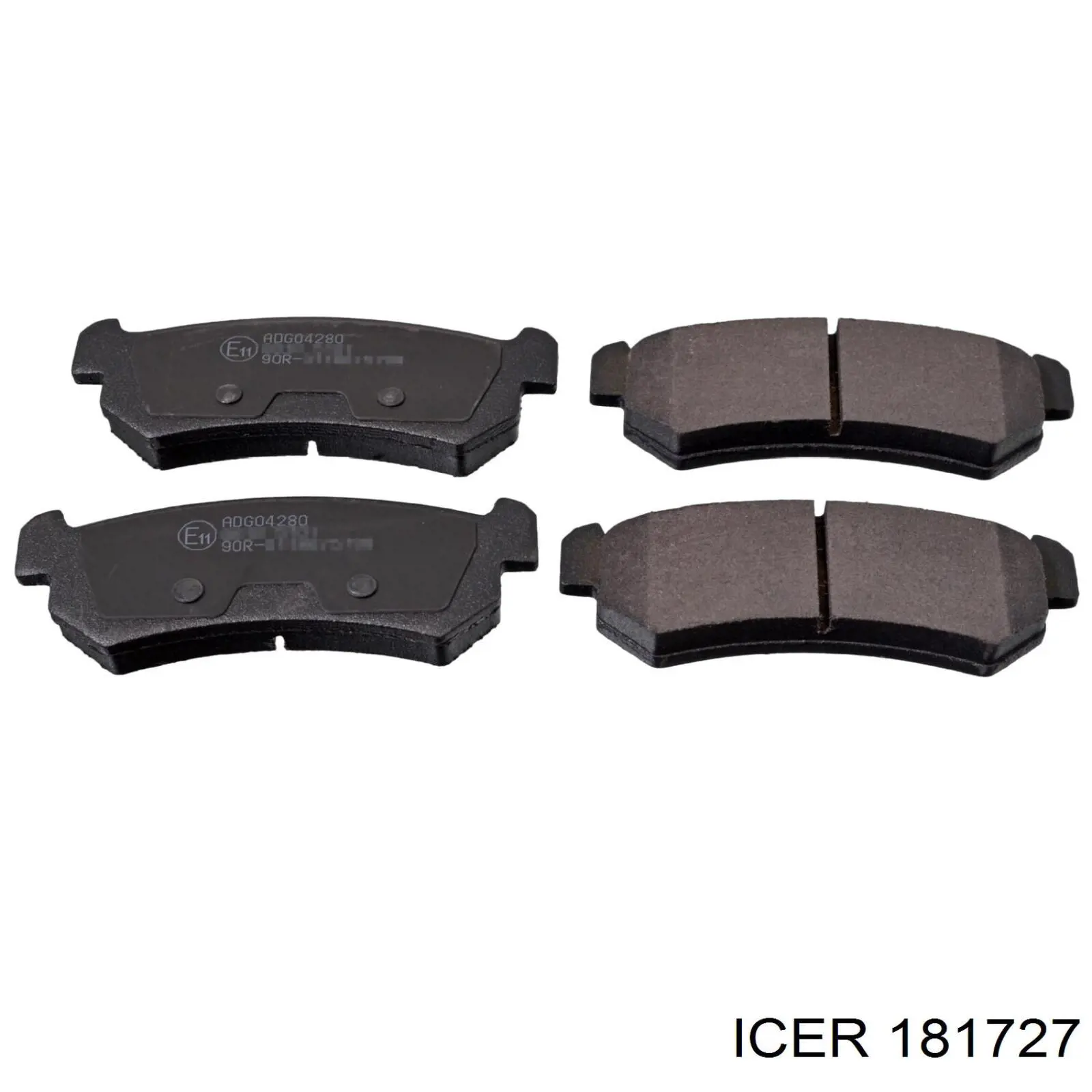 181727 Icer Колодки тормозные дисковые комплект