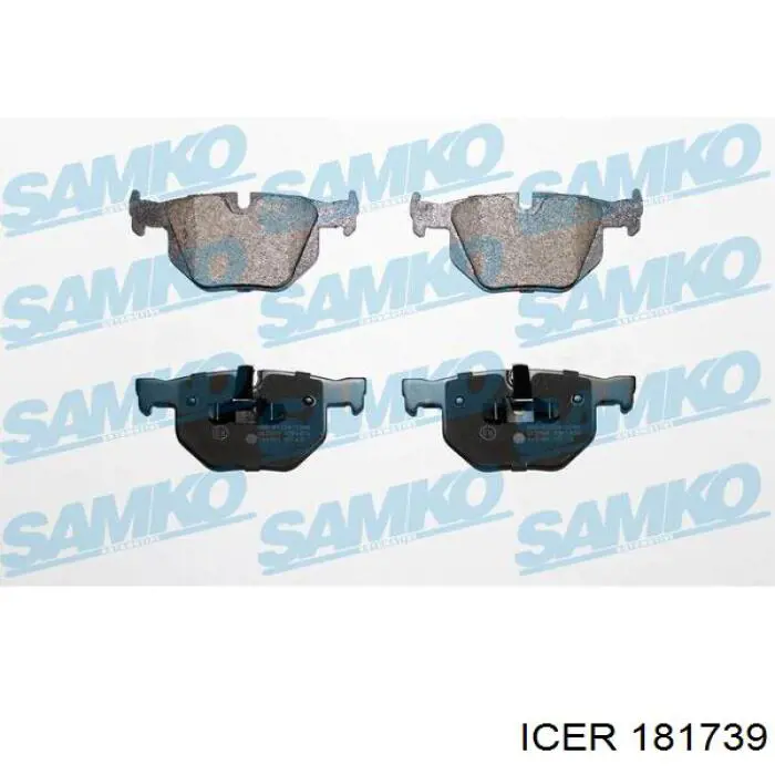 Колодки дисковые  Icer 181739 цена, от 45.58 USD