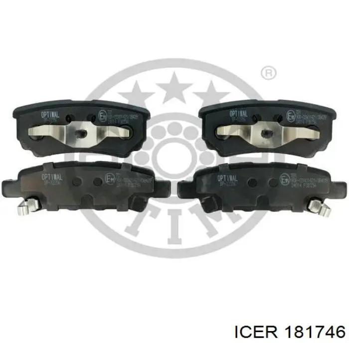 181746 Icer Колодки тормозные дисковые комплект