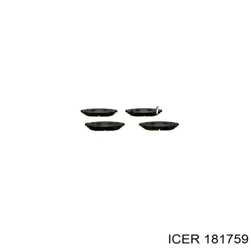 Купить 181759 Icer Колодки тормозные задние, дисковые