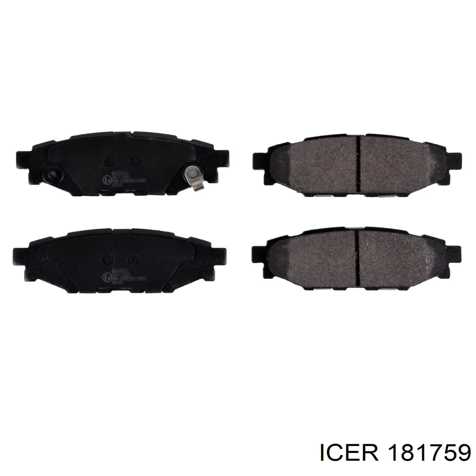 181759 Icer Колодки тормозные дисковые комплект