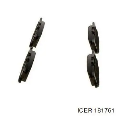 Купить 181761 Icer Колодки тормозные задние, дисковые
