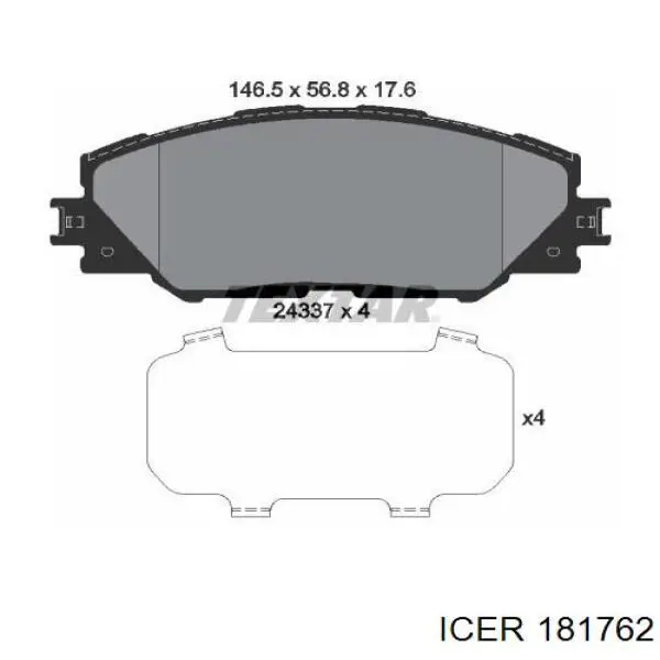 Колодки Icer 181762 цена, от 25.91 USD