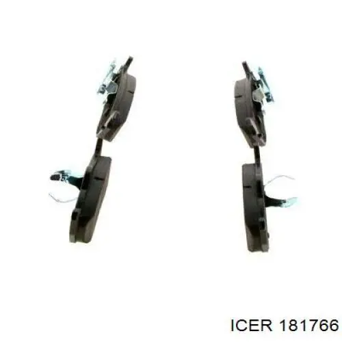 Задние тормозные колодки 181766 Icer