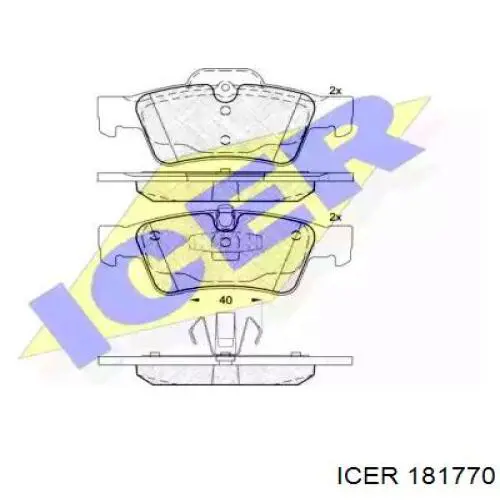 Колодки дисковые  Icer 181770 цена, от 32.73 USD