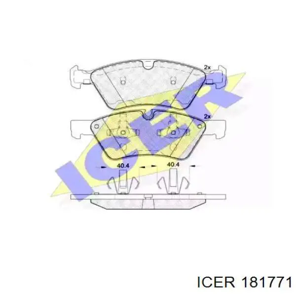 Колодки Icer 181771 цена, от 41.60 USD
