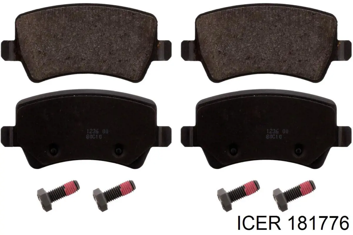 Задние тормозные колодки 181776 Icer