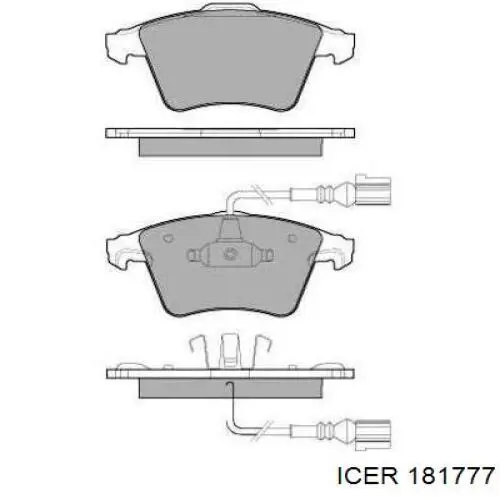 Тормозные колодки Icer 181777