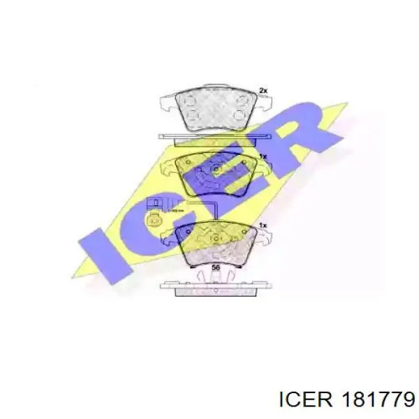 Купить 181779 Icer Колодки тормозные