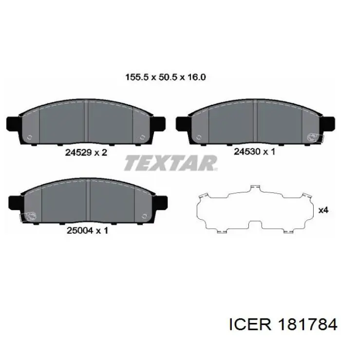 Колодки Icer 181784 цена, от 27.08 USD