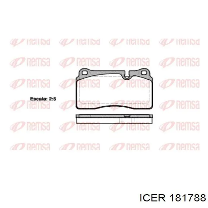 Колодки Icer 181788 цена, от 34.43 USD