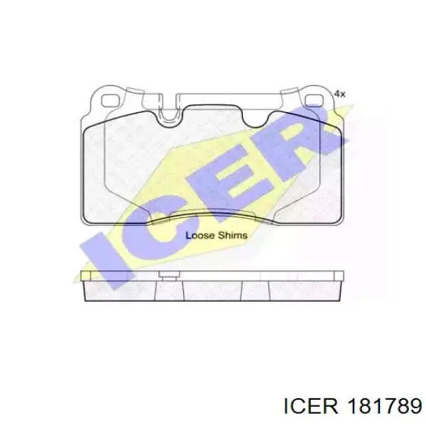 Колодки Icer 181789 цена, от 37.72 USD