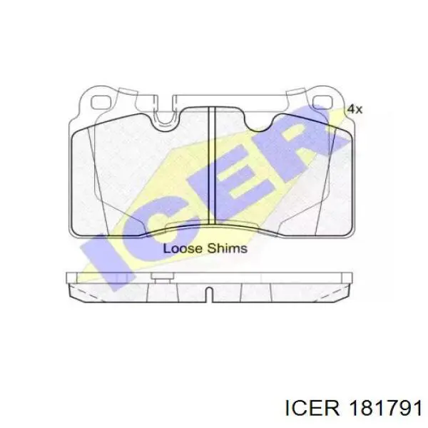 Колодки Icer 181791 цена, от 32.46 USD