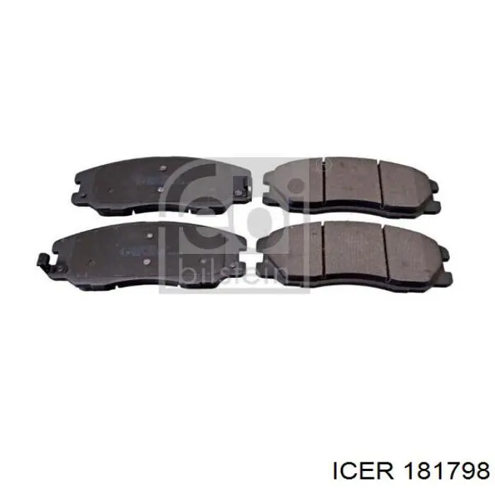 Передние тормозные колодки 181798 Icer